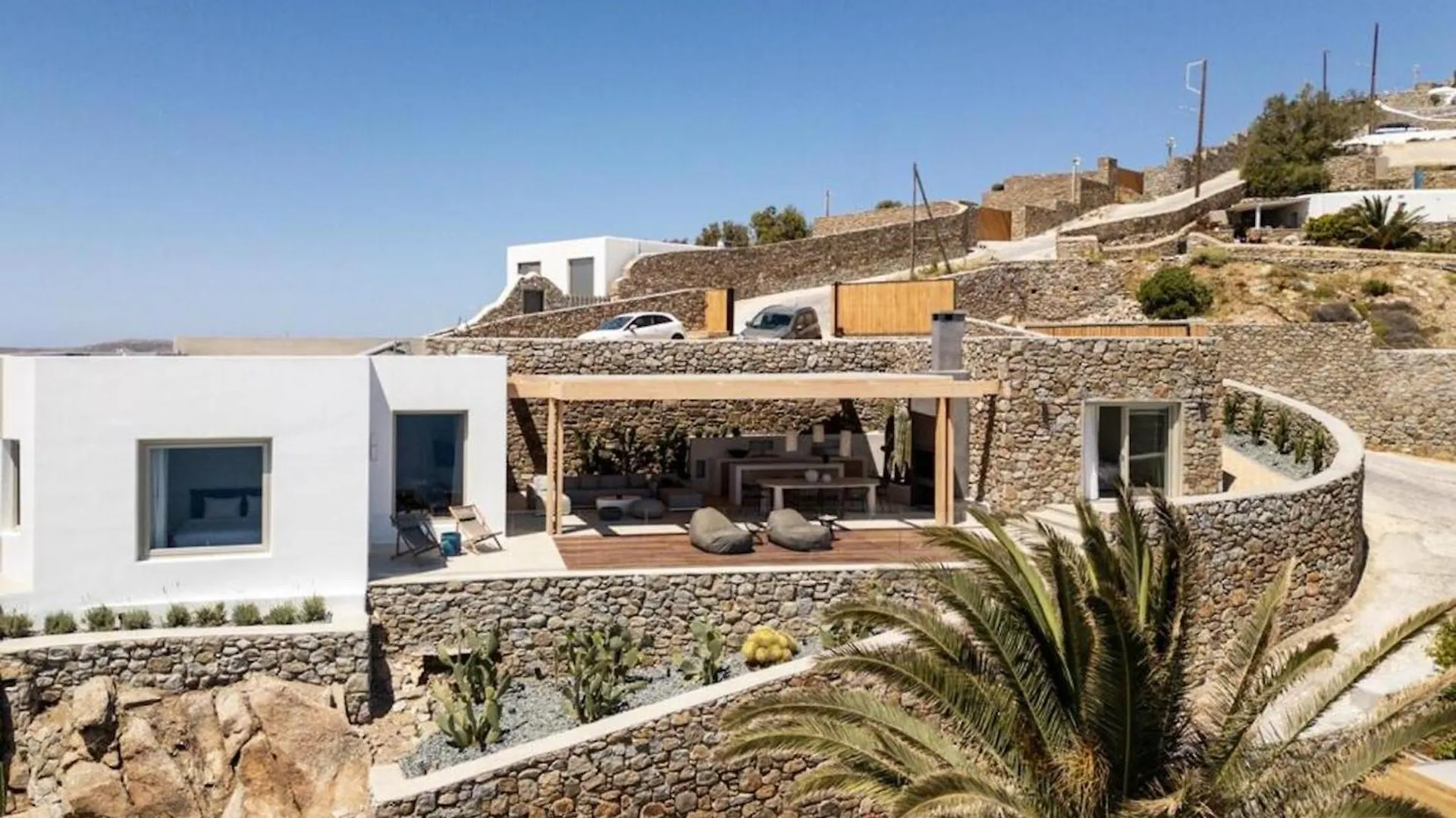 Villa Lilium III - Panoramic View Over Psarou Bay! Grækenland